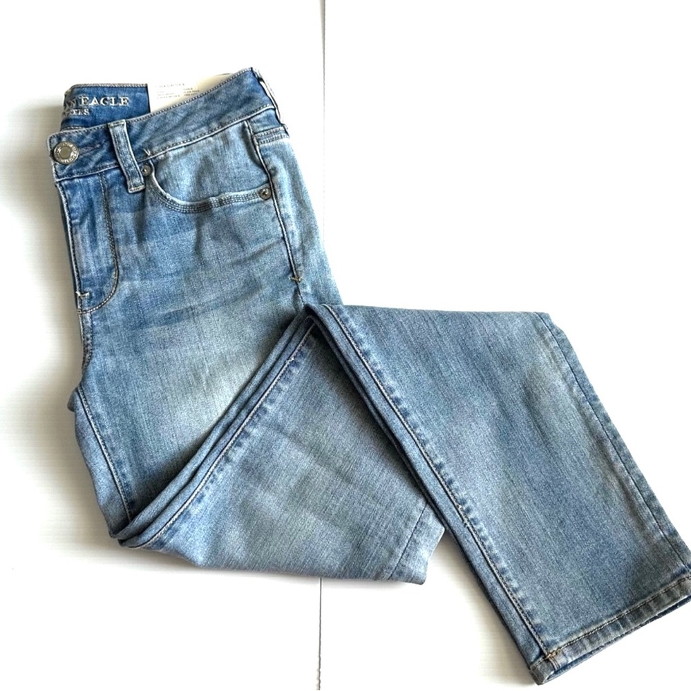 American Eagle Super Stretch X Skinny Jeans Sz 4 Short New with Tag AEO